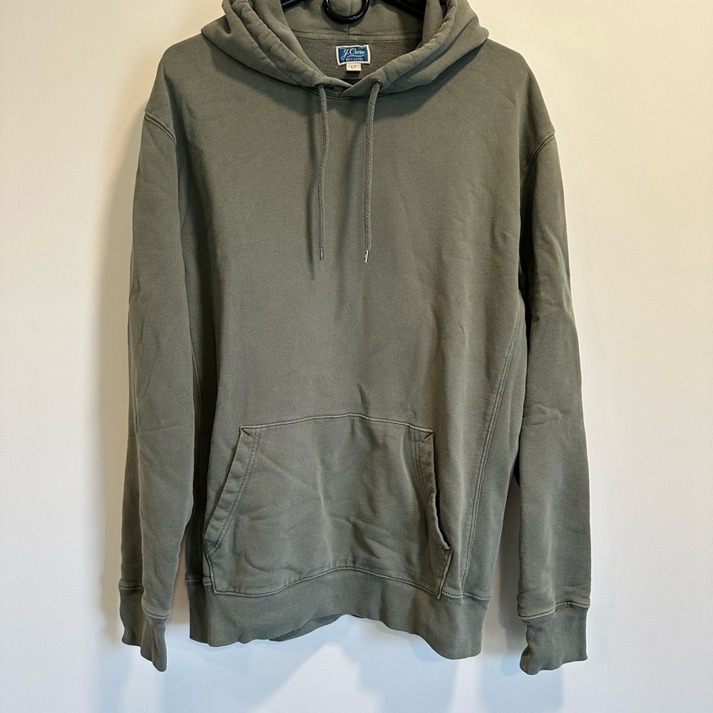 J.Crew Men's Olive Green Hoodie
